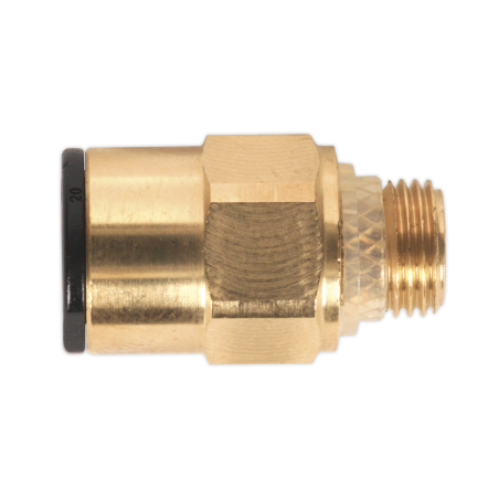 Brass SuperThread Straight Adaptor 8mm x 1/8"BSP Pack of 2 (John Guest Speedfit®)