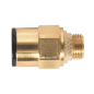 Brass SuperThread Straight Adaptor 8mm x 1/8"BSP Pack of 2 (John Guest Speedfit®)