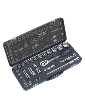 Socket Set 26pc 1/2"Sq Drive Lock-On™ 6pt Metric