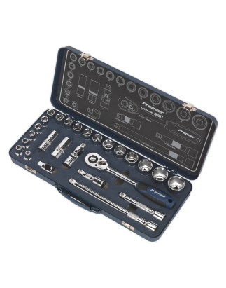 Socket Set 26pc 1/2"Sq Drive Lock-On™ 6pt Metric