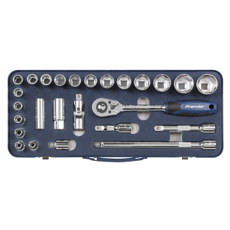 Socket Set 26pc 1/2"Sq Drive Lock-On™ 6pt Metric