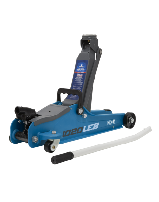 Low Profile Short Chassis Trolley Jack 2 Tonne - Blue