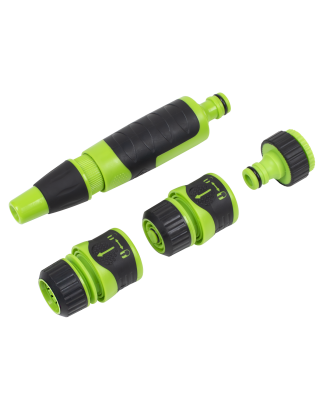 Deluxe Hose Nozzle & Connector Set 4pc