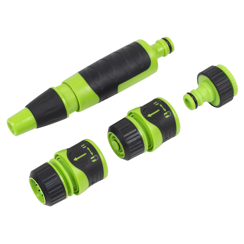 Deluxe Hose Nozzle & Connector Set 4pc