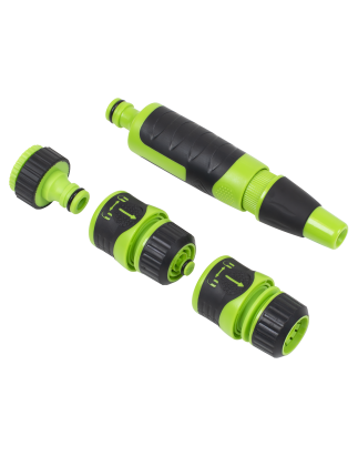 Deluxe Hose Nozzle & Connector Set 4pc