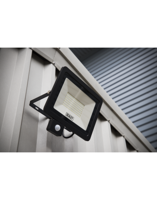 Extra-Slim Floodlight with PIR Sensor 100W SMD LED