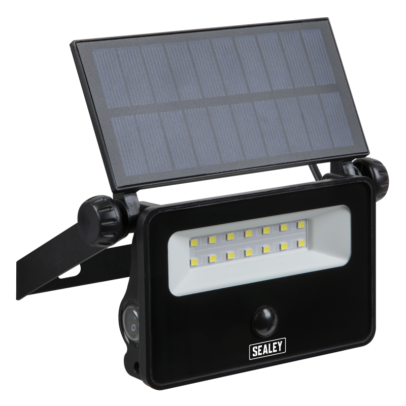 Extra-Slim Solar Floodlight with Wall Bracket 16W SMD LED