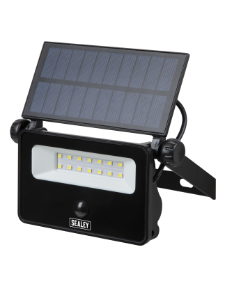 Extra-Slim Solar Floodlight with Wall Bracket 16W SMD LED