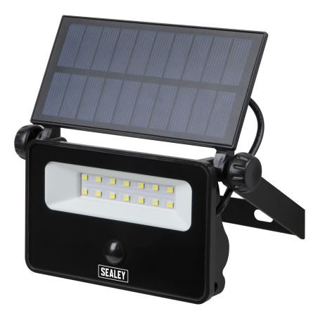 Extra-Slim Solar Floodlight with Wall Bracket 16W SMD LED