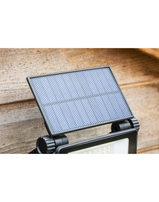 Extra-Slim Solar Floodlight with Wall Bracket 20W SMD LED