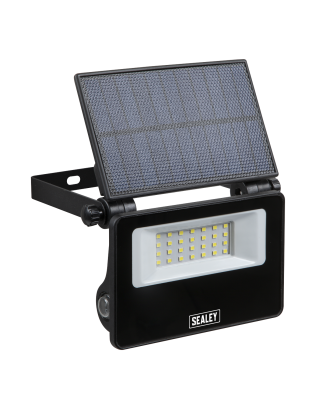 Extra-Slim Solar Floodlight with Wall Bracket 20W SMD LED