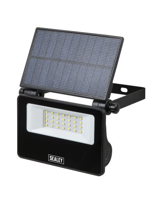 Extra-Slim Solar Floodlight with Wall Bracket 20W SMD LED