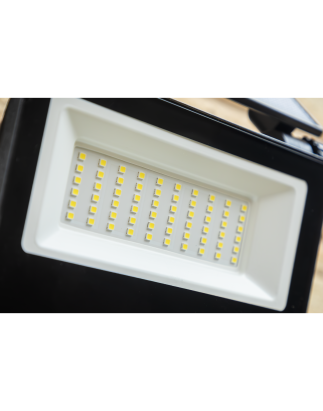 Extra-Slim Solar Floodlight with Wall Bracket 30W SMD LED