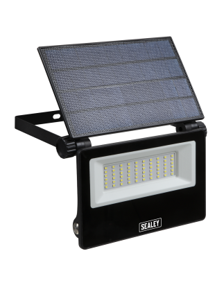 Extra-Slim Solar Floodlight with Wall Bracket 30W SMD LED