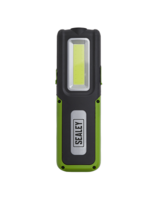 Rechargeable Inspection Light 5W COB & 3W SMD LED with Power Bank - Green