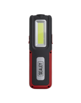 Rechargeable Inspection Light 5W COB & 3W SMD LED with Power Bank - Red