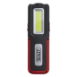 Lampe d'inspection rechargeable 5W COB et 3W SMD LED avec banque d'alimentation - Rouge