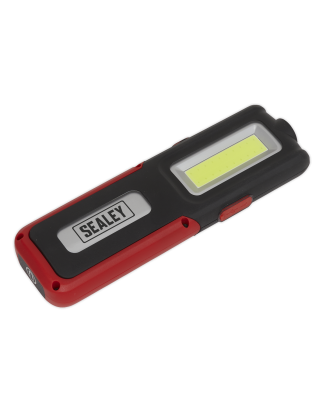 Rechargeable Inspection Light 5W COB & 3W SMD LED with Power Bank - Red