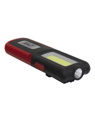 Rechargeable Inspection Light 5W COB & 3W SMD LED with Power Bank - Red