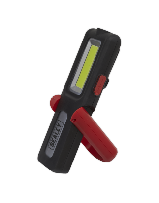 Lampe d'inspection rechargeable 5W COB et 3W SMD LED avec banque d'alimentation - Rouge