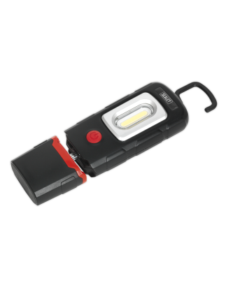 Lampe d'inspection rechargeable 360° 3W COB & 1W SMD LED Noir Lithium-Polymère