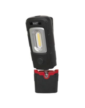 Lampe d'inspection rechargeable 360° 3W COB & 1W SMD LED Noir Lithium-Polymère