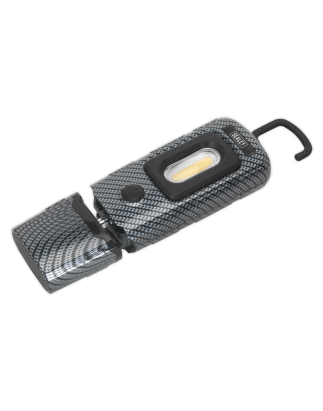 Rechargeable 360° Inspection Light 3W COB & 1W SMD LED Carbon Fibre Effect