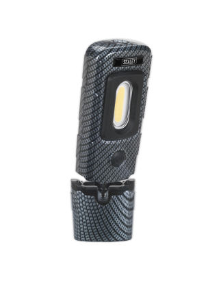 Rechargeable 360° Inspection Light 3W COB & 1W SMD LED Carbon Fibre Effect