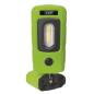 Lampe d'inspection rechargeable 360° 3W COB & 1W SMD LED Vert Lithium-Polymère