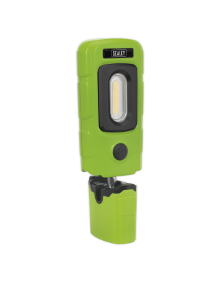 Lampe d'inspection rechargeable 360° 3W COB & 1W SMD LED Vert Lithium-Polymère