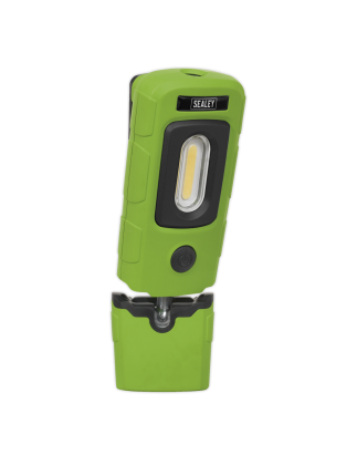 Rechargeable 360° Inspection Light 3W COB & 1W SMD LED Green Lithium-Polymer