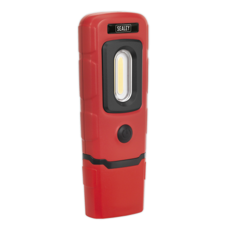 Lampe d'inspection rechargeable 360° 3W COB & 1W SMD LED Rouge Lithium-Polymère