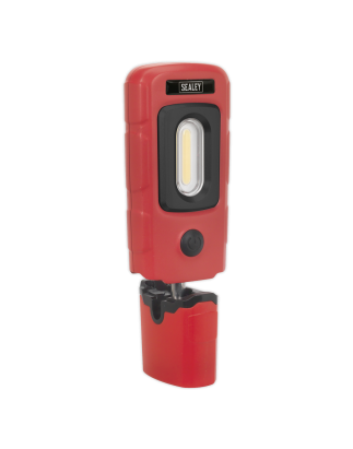 Lampe d'inspection rechargeable 360° 3W COB & 1W SMD LED Rouge Lithium-Polymère