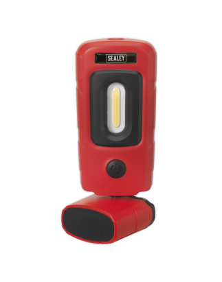 Lampe d'inspection rechargeable 360° 3W COB & 1W SMD LED Rouge Lithium-Polymère