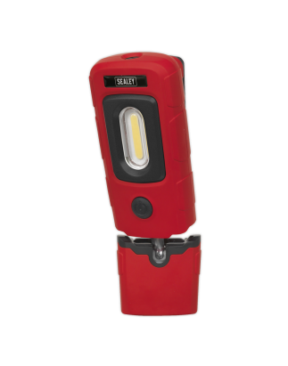 Lampe d'inspection rechargeable 360° 3W COB & 1W SMD LED Rouge Lithium-Polymère