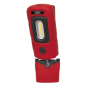 Lampe d'inspection rechargeable 360° 3W COB & 1W SMD LED Rouge Lithium-Polymère