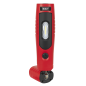 Lampe d'inspection rechargeable 360° 4W & 3W LED SMD Rouge Lithium-ion