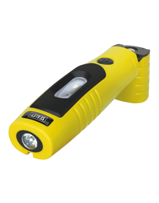 Lampe d'inspection rechargeable 360° 4W & 3W LED SMD Jaune Lithium-ion