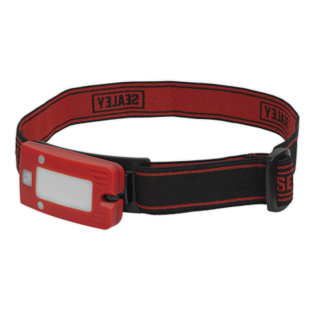 Rechargeable Head Torch 2W COB LED Auto-Sensor Red