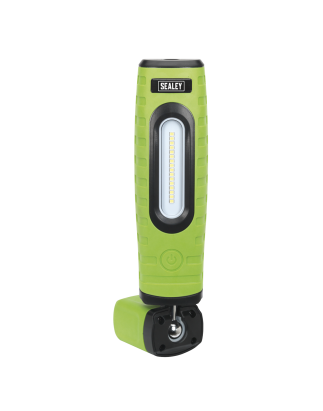 Lampe d'inspection 360° rechargeable 10 W et 3 W SMD LED verte 2 x lithium-ion