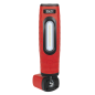 Lampe d'inspection 360° rechargeable 10W & 3W LED SMD Rouge 2 x Lithium-ion