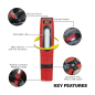 Rechargeable 360° Inspection Light 10W & 3W SMD LED Red 2 x Lithium-ion