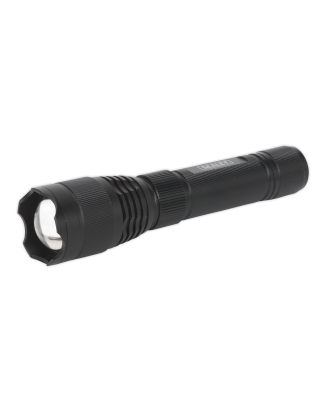 Aluminium Torch 10W SMD LED Adjustable Focus Rechargeable