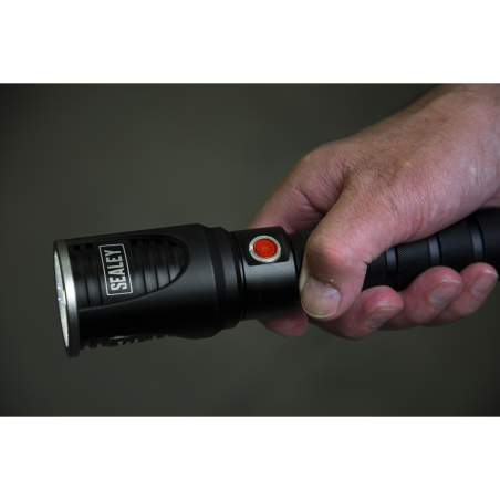 Aluminium Torch 5W SMD LED Adjustable Focus Rechargeable with USB Port