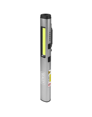 Penlight Torch with UV 5W COB & 3W SMD LED with Laser Pointer Rechargeable