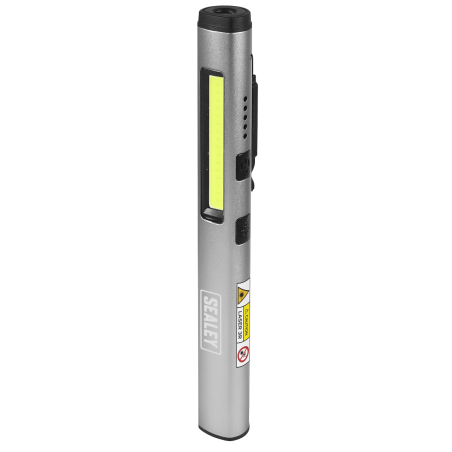 Penlight Torch with UV 5W COB & 3W SMD LED with Laser Pointer Rechargeable