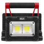 Projecteur portatif rechargeable à énergie solaire à LED COB 15W