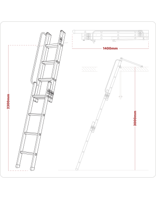 3-Section Loft Ladder - BS 14975:2006