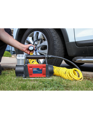 Tyre Inflator/Mini Air Compressor 12V Heavy-Duty