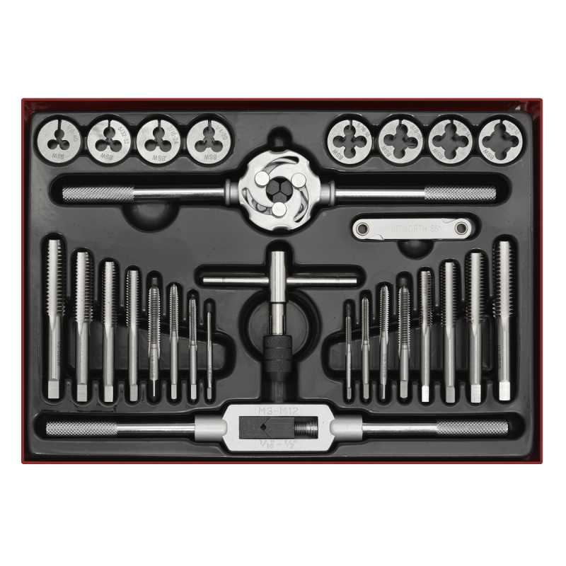 Imperial Tap & Die Set Split Dies BSW 28pc